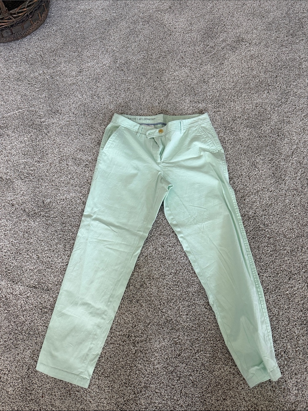 Talbots Mint Green Chino Pants